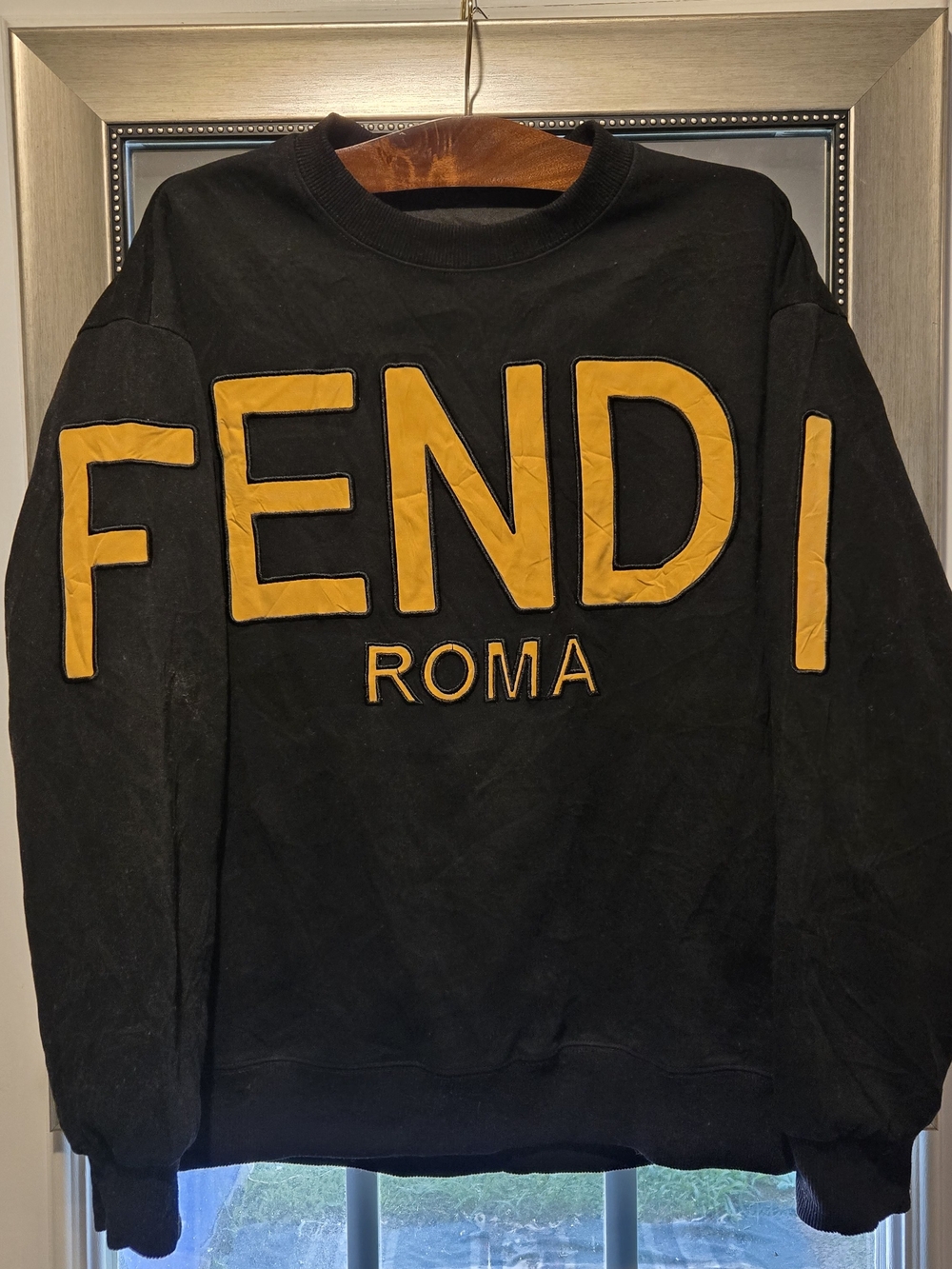Fendi Roma Lettering Logo Sweatshirt